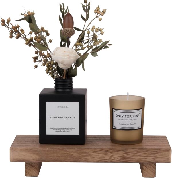Small Wood Tray Pedestal Stand