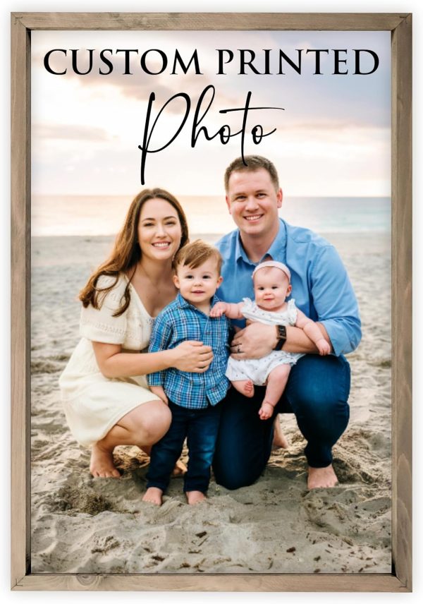 MRC Wood Products Custom Printed Portrait – Personalized Photo Artwork on Canvas Textured Board
